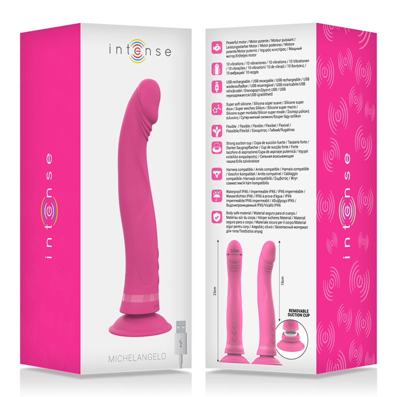 INTENSE - MICHELANGELO PINK SILICONE Sensory Device Wellness Device