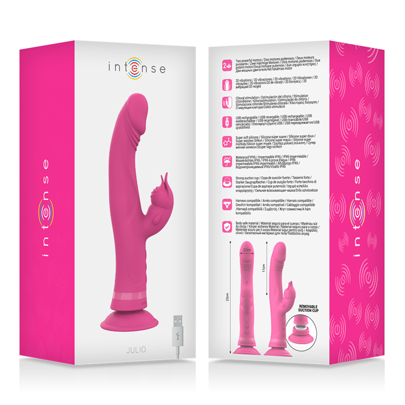INTENSE - JULIO RABBIT Sensorisches Gerät ROSA SILIKON