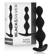 BLACK&SILVER - RUPERT ANALE PERLENKETTE 10 CM