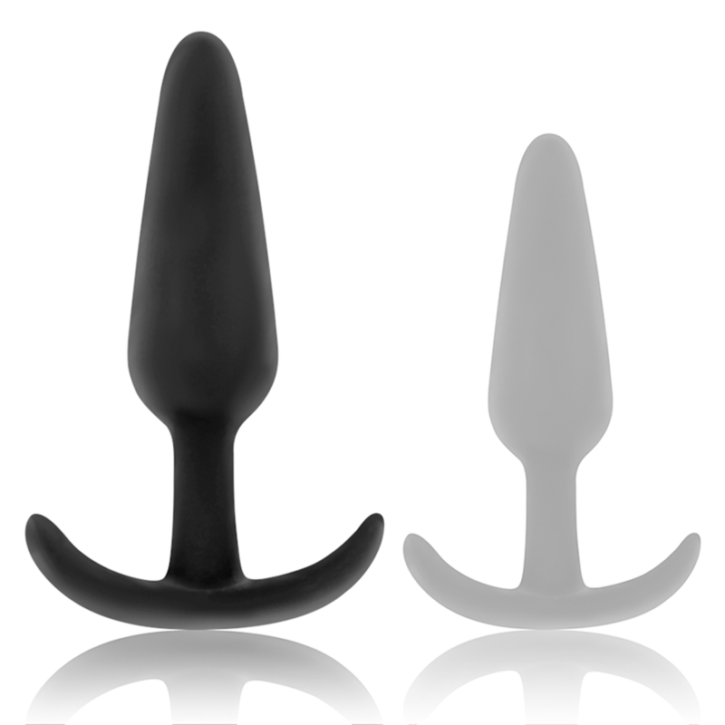 BLACK&SILVER - KAEL SILIKON ANALPLUG MIT MITTELGROSSEM GRIFF