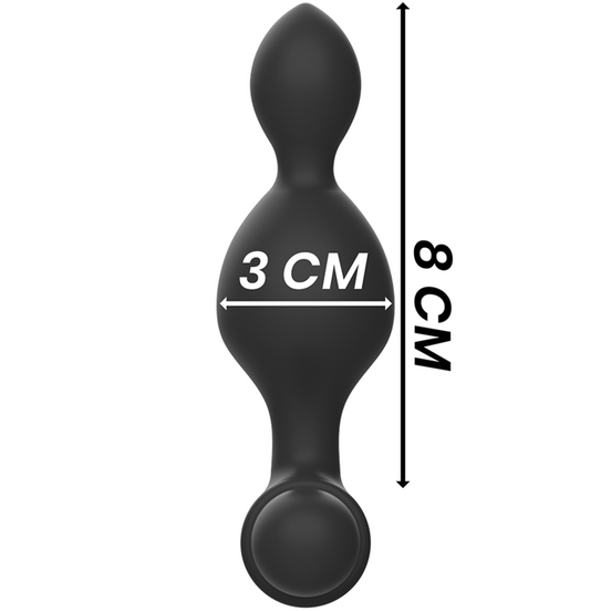 SCHWARZ&SILBER - TUCKER KLEINER ANALPLUG AUS SILIKON MIT FERNBEDIENUNG