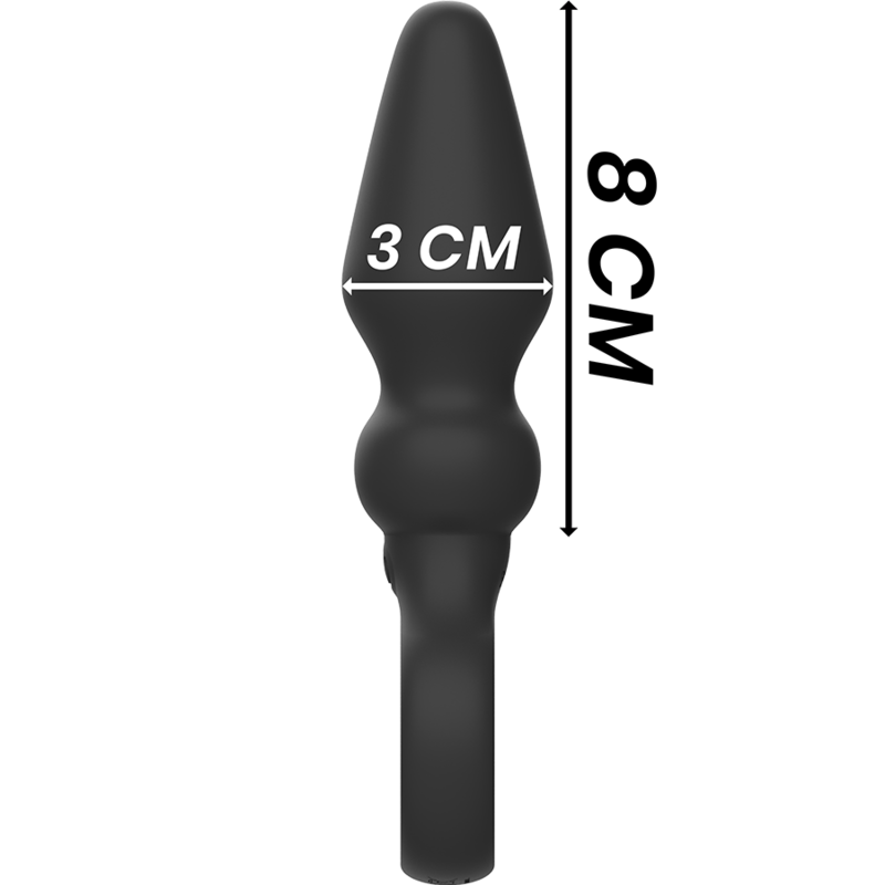 BLACK&SILVER - OZZY KRAFTVOLLER SILIKON ANALPLUG
