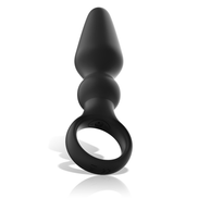 BLACK&SILVER - OZZY KRAFTVOLLER SILIKON ANALPLUG