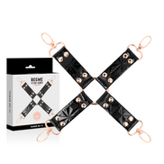 BEGME - BLACK EDITION VEGANES LEDER HOG TIE