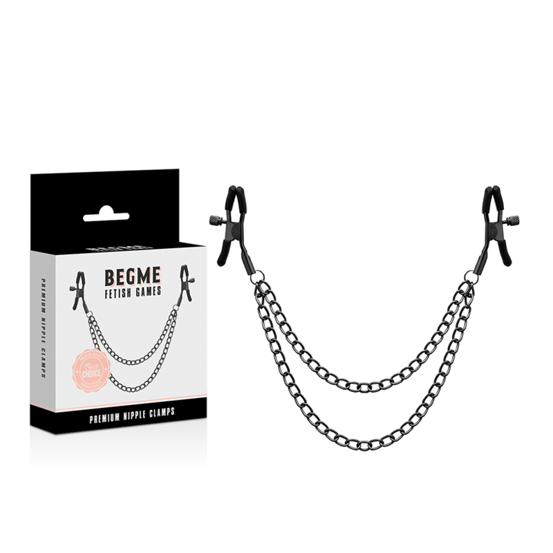 BEGME - RED EDITION NIPPLE CLIPS MIT KETTE