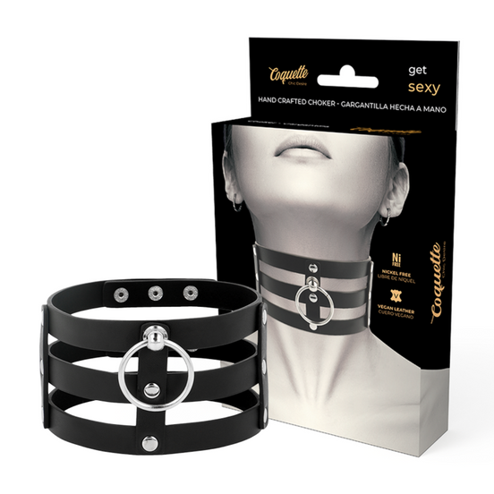 COQUETTE CHIC DESIRE - FETISH-STIL VEGANES LEDER CHOKER