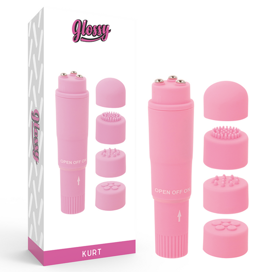 GLOSSY - KURT TASCHENMASSAGEGERÄT PINK