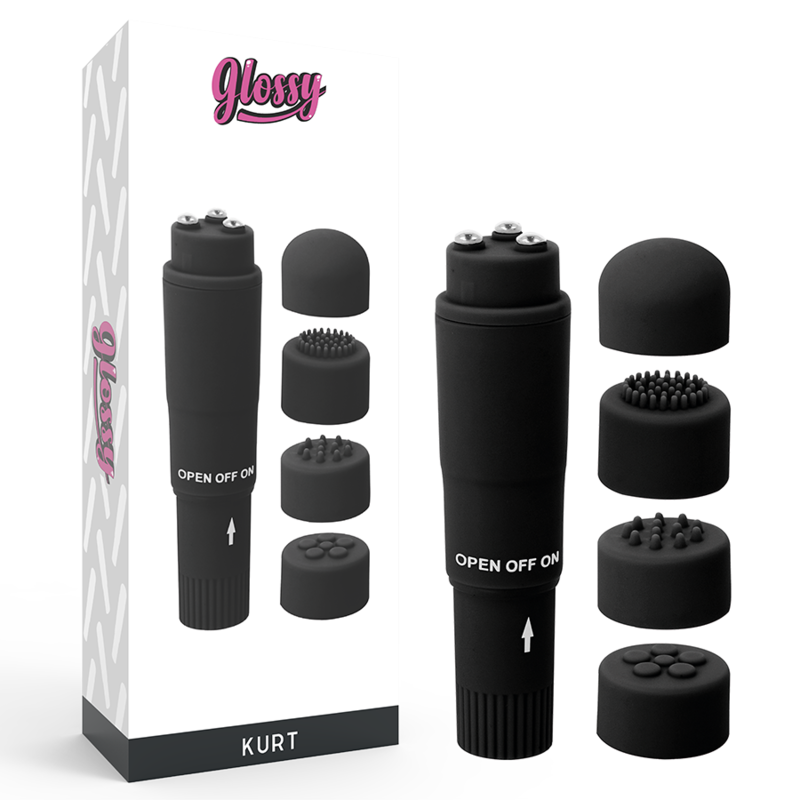 GLOSSY - KURT TASCHENMASSAGEGERÄT SCHWARZ
