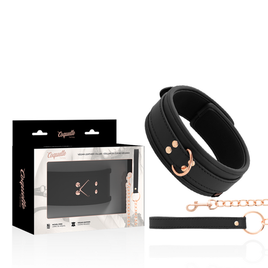 COQUETTE CHIC DESIRE – HALSBAND AUS FANTASY-VEGANEM LEDER MIT NEOPRENFUTTER