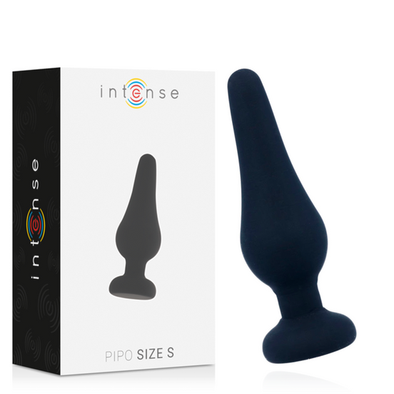 INTENSE - ANALE PLUG PIPO S SCHWARZ SILIKON 9.8 CM
