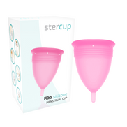STERCUP - FDA SILIKON MENSTRUATIONSTASSE ROSA - GRÖSSE L