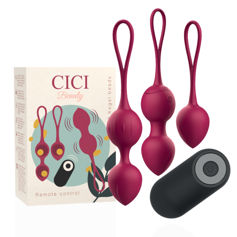 CICI BEAUTY - PREMIUM SILIKON 3 VIBRIERENDE KEGELKUGELN FERNGESTEUERT