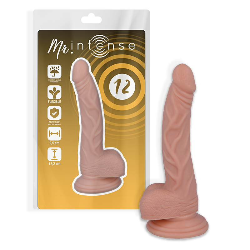 MR INTENSE - 12 REALISTISCHE PENIS 18.2 CM -O- 2.5 CM