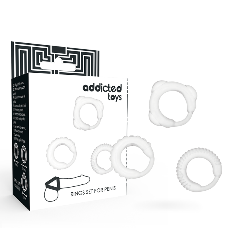 ADDICTED TOYS - C-RING SET DURCHSICHTIG