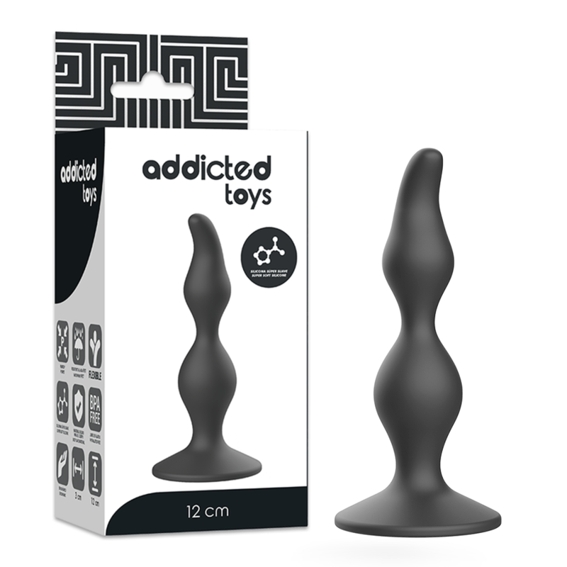 ADDICTED TOYS - ANALSEXTOY PLUG 12 CM SCHWARZ