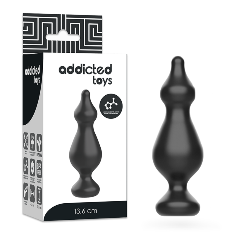 ADDICTED TOYS - ANALPLUG 13,6 CM SCHWARZ