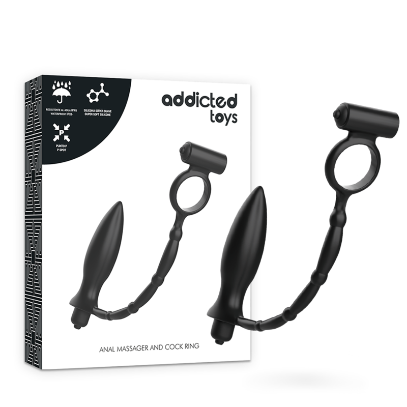 ADDICTED TOYS - ANAL PLUG WITH Sensory DeviceY RING