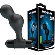 MR PLAY - BLACK SILICONE Sensory Device ANAL PLUG
