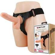 PRETTY LOVE - HARNESS BRIEFS UNIVERSAL HARNESS WITH Wellness Device TOM 20 CM NATURAL