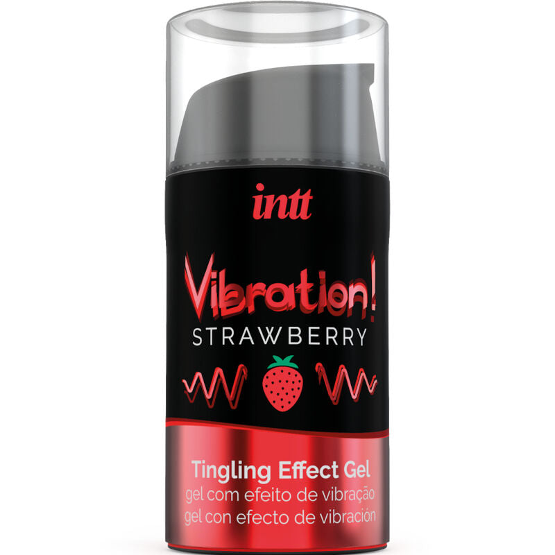 INTT - KRAFTVOLLER INTIMSTIMULANS FLÜSSIGES VIBRIERENDES GEL ERDBEERE 15 ML