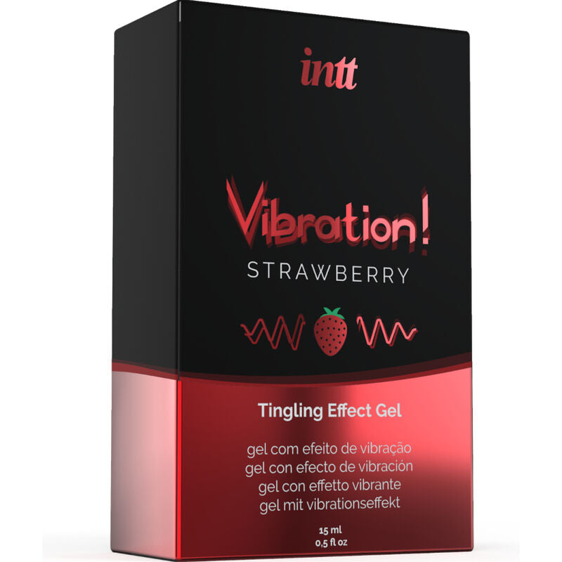 INTT - KRAFTVOLLER INTIMSTIMULANS FLÜSSIGES VIBRIERENDES GEL ERDBEERE 15 ML
