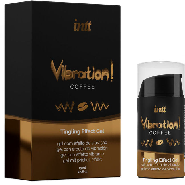 INTT - LEISTUNGSSTARKES INTIMSTIMULIERENDES FLÜSSIGES VIBRIERENDES GEL KAFFEE 15ML