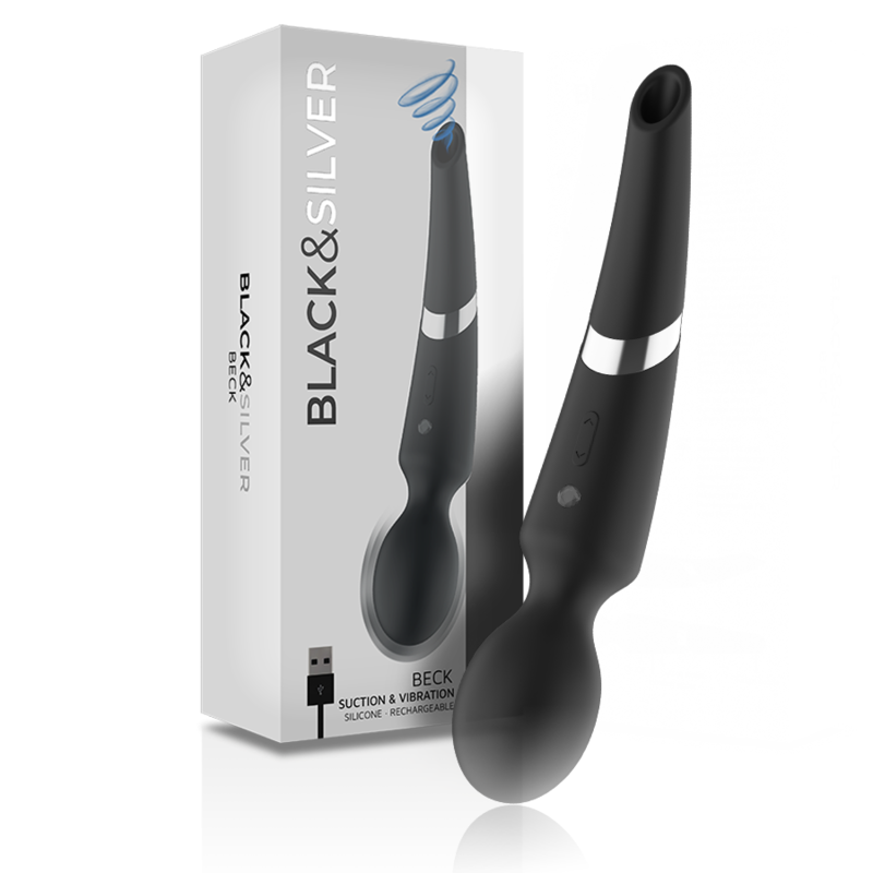 SCHWARZ&SILBER – BECK-STAB UND SAUGNAPF 2 IN 1 AUS SILIKON