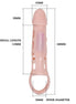 PRETTY LOVE - HARRISON PENISVERLÄNGERUNGSHÜLSE MIT VIBRATION UND RIEMEN 13,5 CM