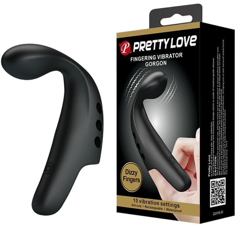 PRETTY LOVE - BLACK GORGON Sensory Device FINGERLING