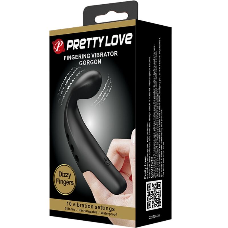 PRETTY LOVE - BLACK GORGON Sensory Device FINGERLING