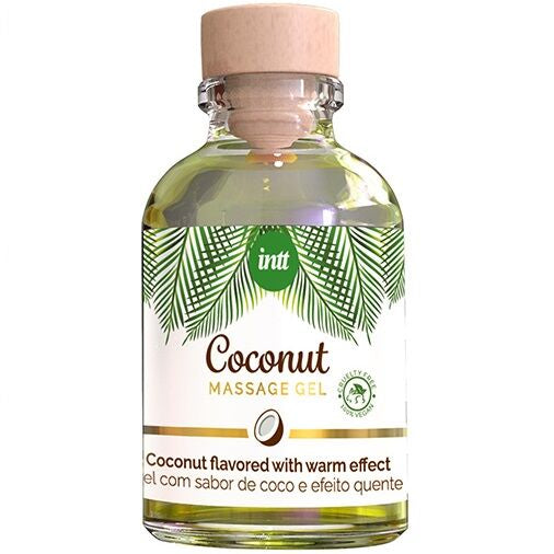 INTT – VEGANES MASSAGEGEL MIT KOKOSGESCHMACK UND WÄRMEEFFEKT