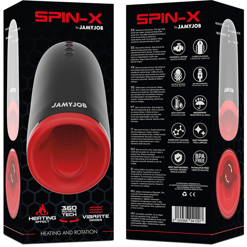 JAMYJOB - SPIN-X HEATING AND ROTATION MASTRUBATOR