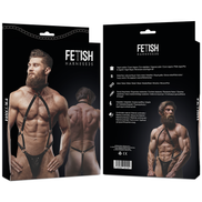 FETISCH SUBMISSIVE EINSTELLUNG - HERREN-JOCKSTRAP-GESCHIRR AUS ÖKO-LEDER