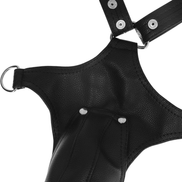 FETISCH SUBMISSIVE EINSTELLUNG - HERREN-JOCKSTRAP-GESCHIRR AUS ÖKO-LEDER