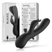 BLACK&SILVER - JAMIE WIEDERAUFLADBARER SILIKON-RABBIT-STIMULATOR SCHWARZ
