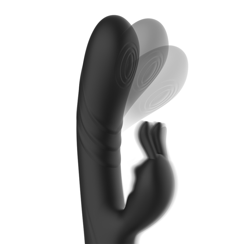 BLACK&SILVER - JAMIE WIEDERAUFLADBARER SILIKON-RABBIT-STIMULATOR SCHWARZ