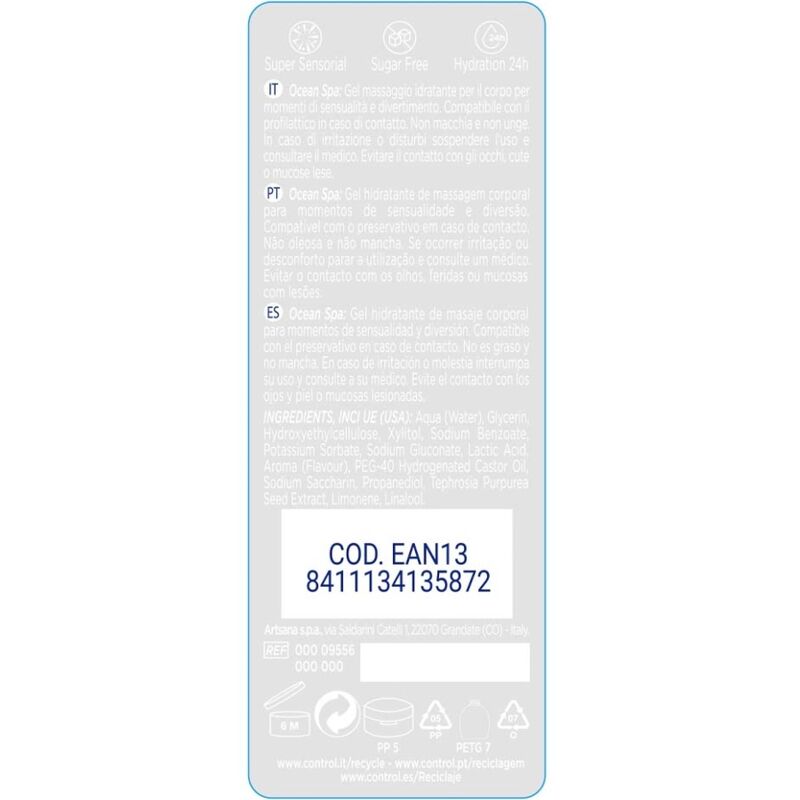 CONTROL - 2 IN 1 MASSAGE & GENUSS MITTELMEER 200 ML