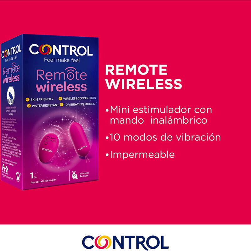 KONTROLLE - PERSÖNLICHER MASSAGER KABELLOSE FERNBEDIENUNG