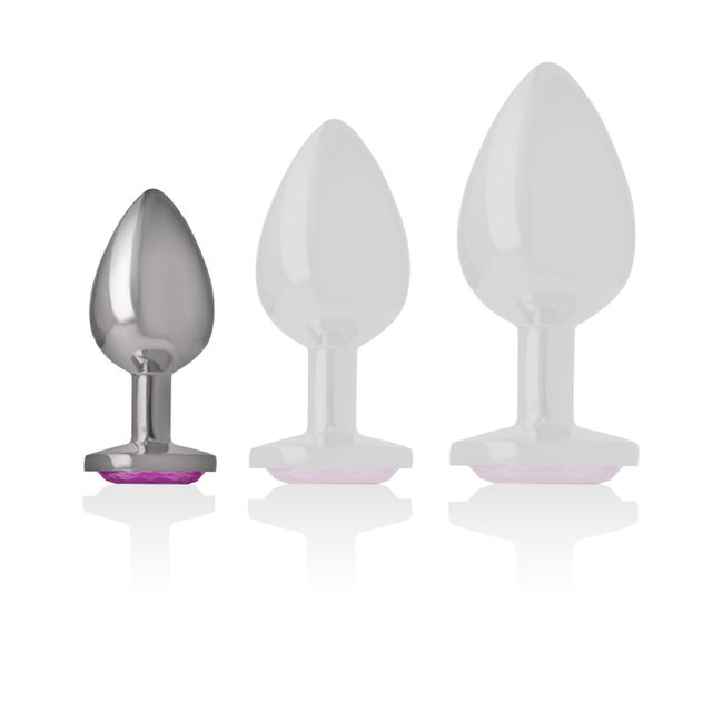INTENSE - ALUMINIUM METALL ANUSPLUG ROSA HERZ GRÖSSE S