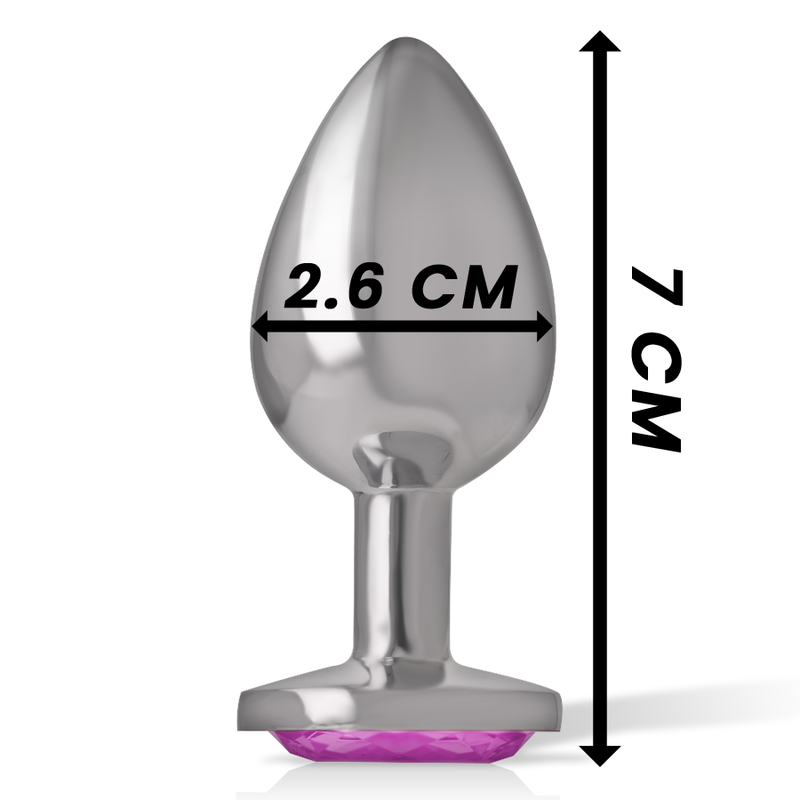 INTENSE - ALUMINIUM METALL ANUSPLUG ROSA HERZ GRÖSSE S