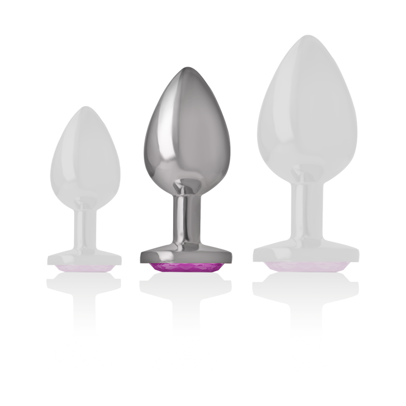INTENSE - ALUMINIUM METALL ANALPLUG PINK HERZ GRÖSSE M