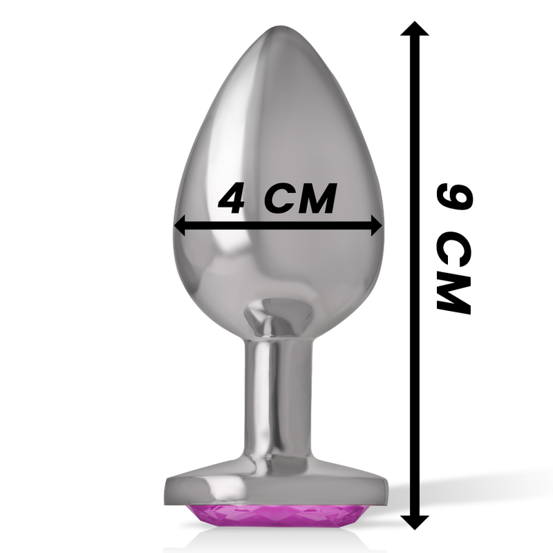 INTENSE - ALUMINIUM METALL ANANLPLUG ROSA HERZ GRÖSSE L
