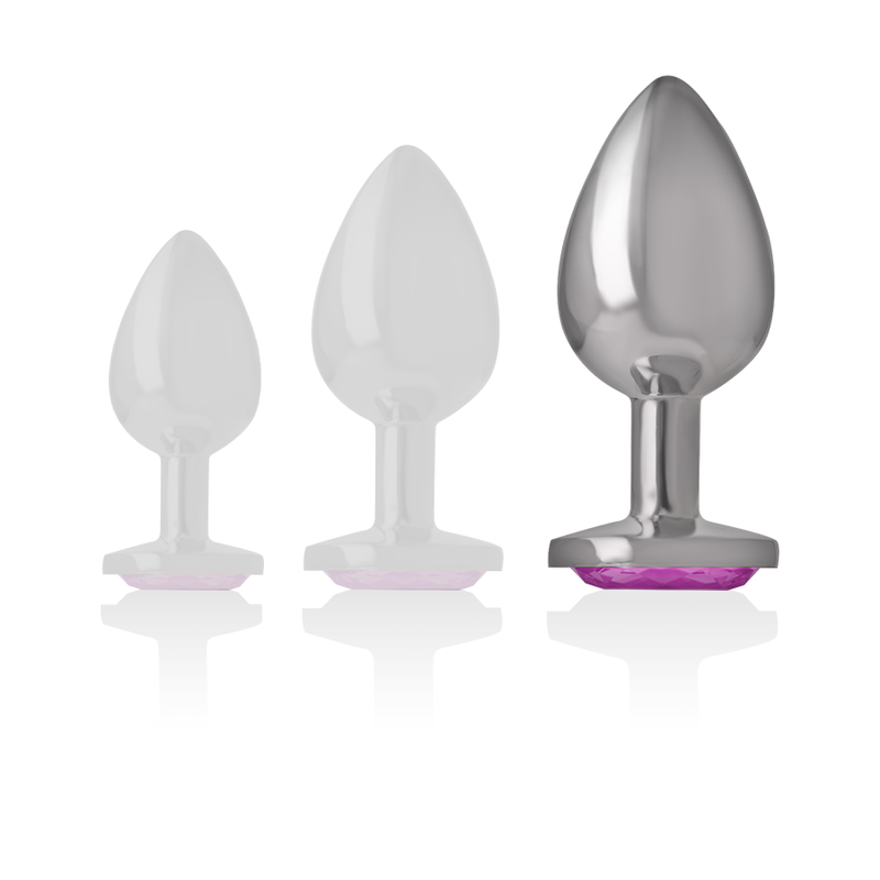 INTENSE - ALUMINIUM METALL ANANLPLUG ROSA HERZ GRÖSSE L