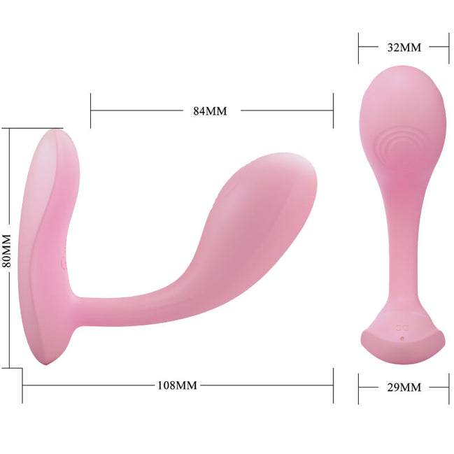 PRETTY LOVE - BAIRD G-Punkt 12 Vibrationen Wiederaufladbar Pink APP