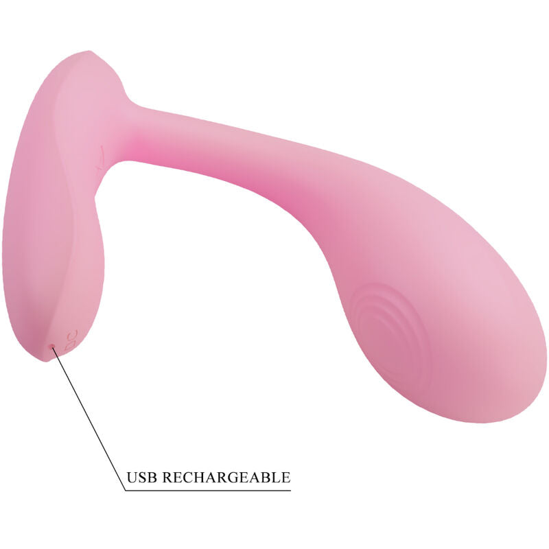 PRETTY LOVE - BAIRD G-Punkt 12 Vibrationen Wiederaufladbar Pink APP