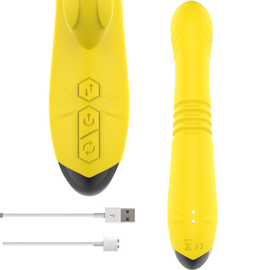 INTENSE - TOKY MULTIFUNCTION Sensory Device UP & DOWN WITH CLITORAL STIMULATOR YELLOW