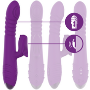 INTENSE - IGGY MULTIFUNCTION RECHARGEABLE Sensory Device UP & DOWN WITH CLITORAL STIMULATOR PURPLE