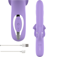 INTENSE - BILLIE MULTIFUNCTIONAL RECHARGEABLE SUCTION Sensory Device WITH PURPLE PUSH BUTTON