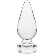 NEBULA SERIES BY IBIZA - MODELL 4 ANALPLUG BOROSILIKATGLAS KLAR 11 CM -Ø- 5 CM