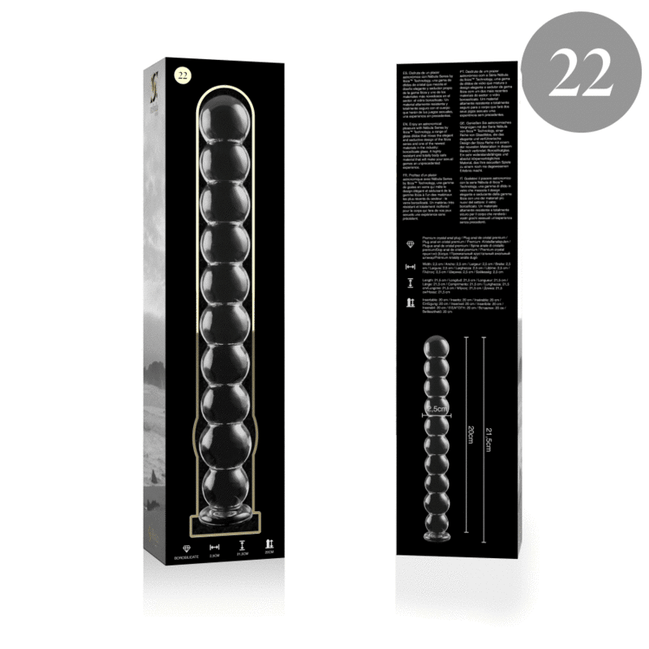 NEBULA SERIES BY IBIZA – MODEL 22 Wellnessgerät BOROSILIKATGLAS KLAR 21,5 CM –Ø– 2,5 CM